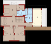 plan etaj casa moderna